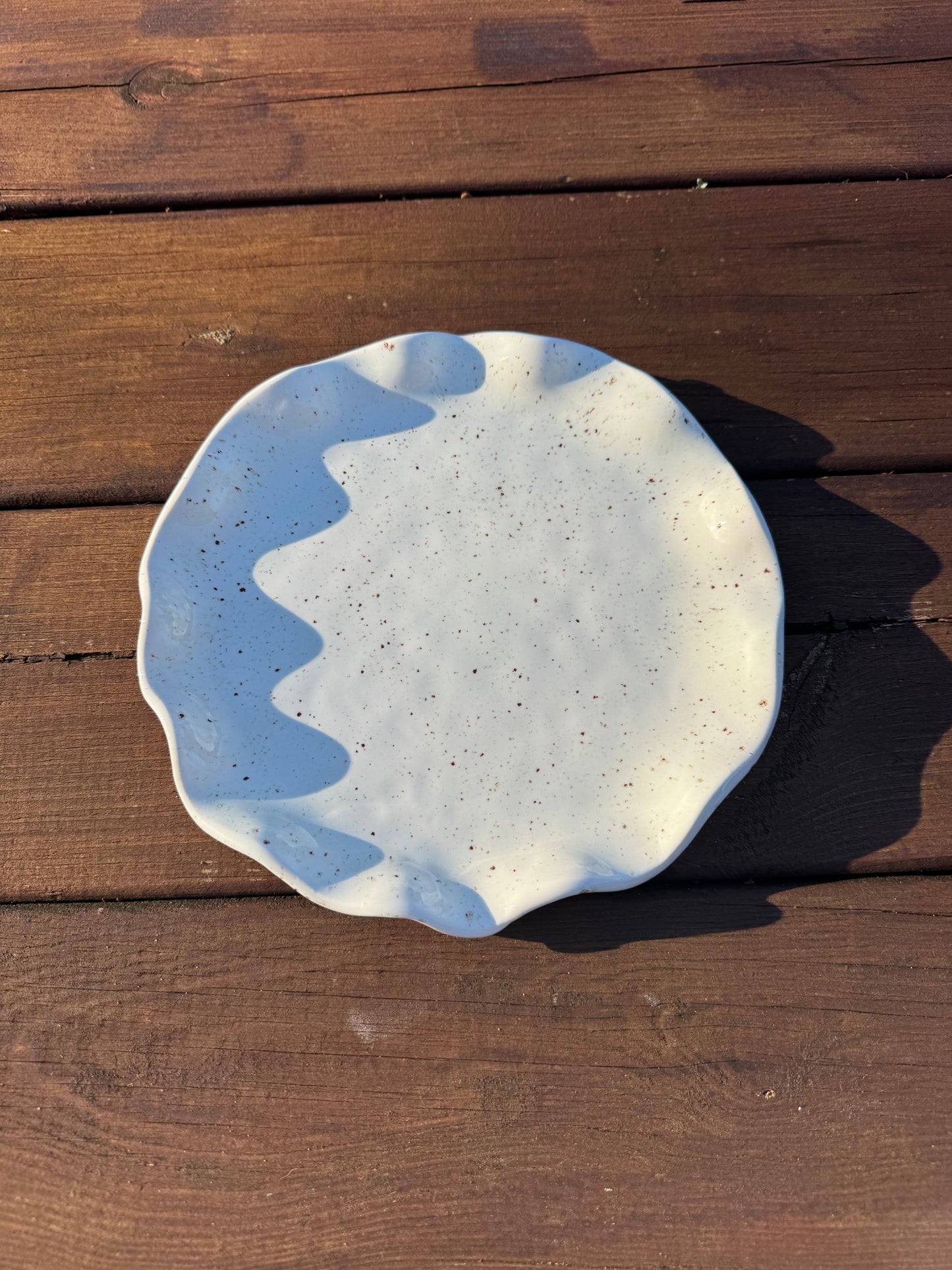 Assiette vagues moyennes Porcelaine M